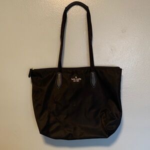 Kate Spade Mel Packable Classic Black Tote With Matching Wristlet